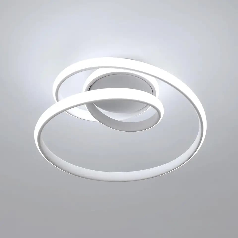 Comely Deckenlampe LED 36W Kreative Spirale Deckenleuchte Weiß, 6500K