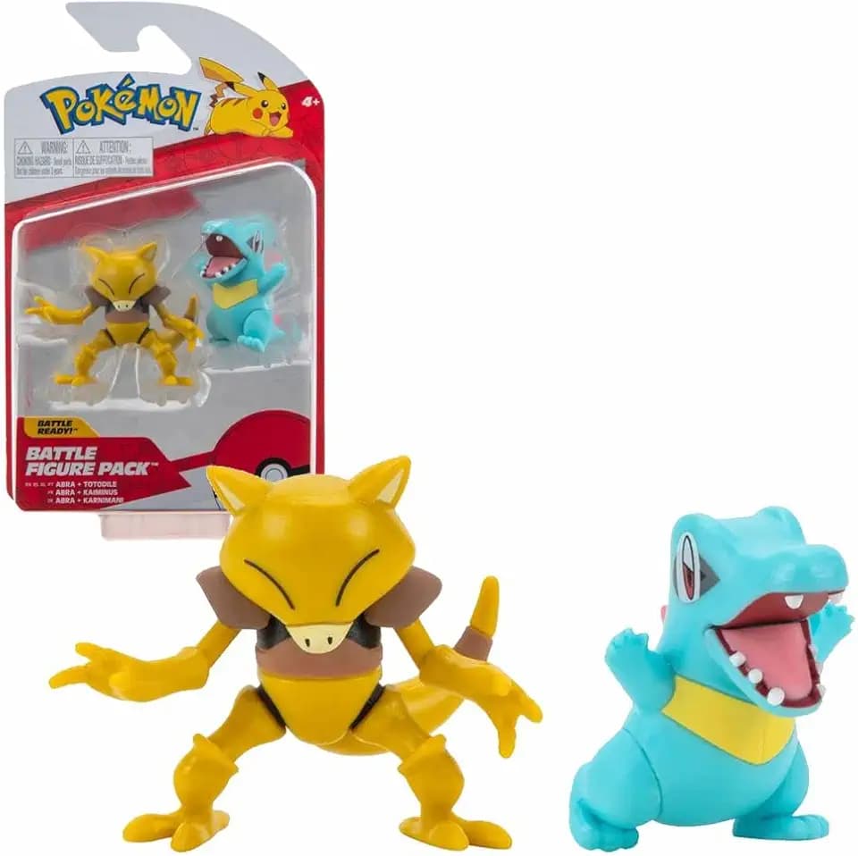 Battle Figuren | Pokemon | Action Figur | Spiel-Figur zum Sammeln, Spielfigur:Abra & Karnimani