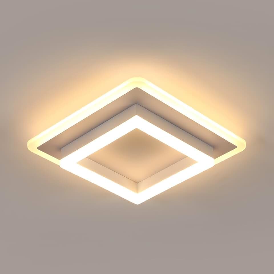 LED Deckenleuchte, 30W Moderne Design LED Deckenlampe Quadratisch