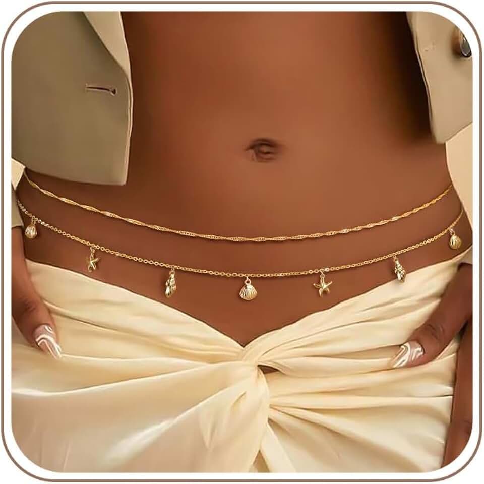Waist Chain for Women Belly Chain Waist Beads Body Chain