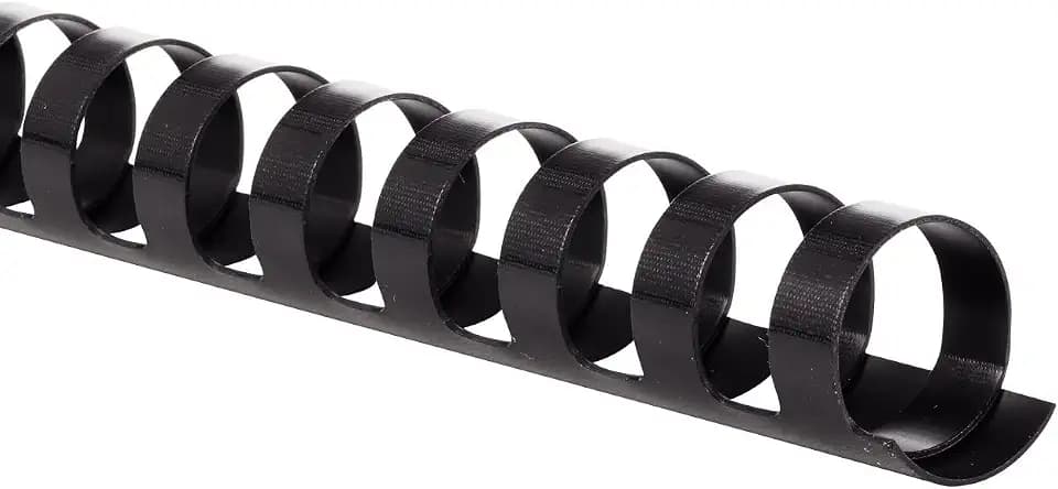 Mead CombBind 4000136 Binderücken, Spiralen, Spulen, Kämme, 1,9 cm, Kapazität 150 Blatt, Schwarz, 125 Stück