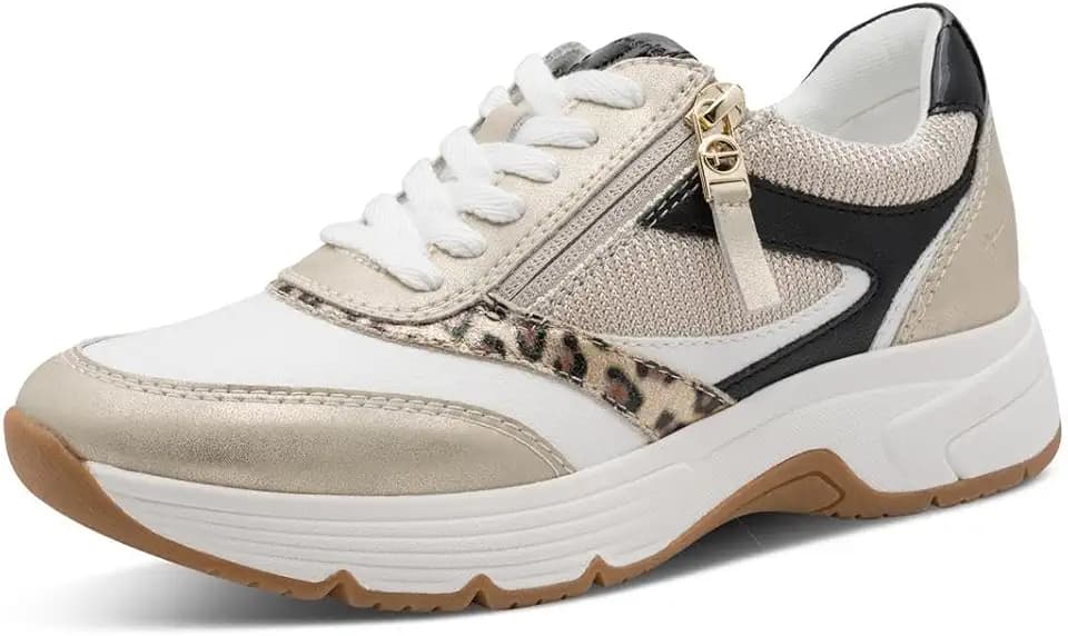 Tamaris Damen Wide FIT Sneaker aus Leder Hallux-Friendly