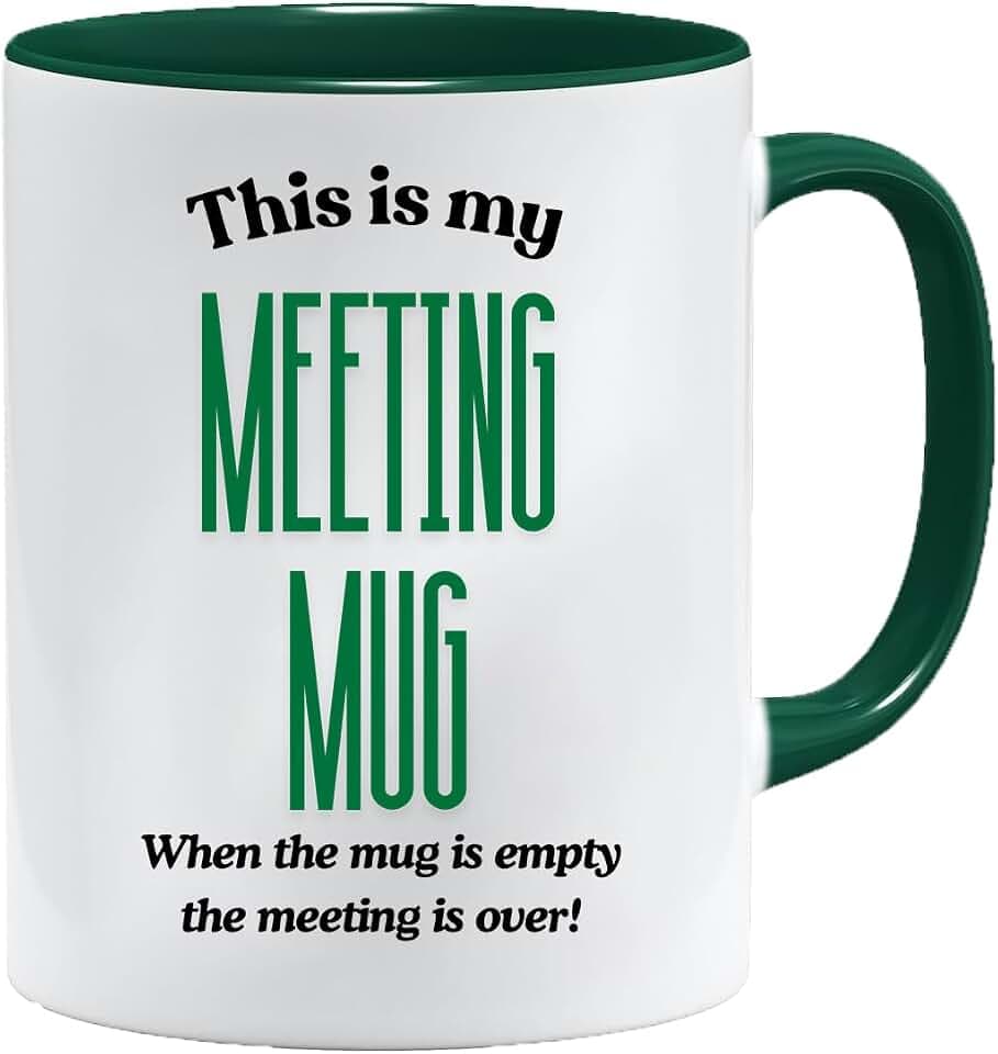 asse für Meetings | Arbeit Büro Tasse & Geschenkbox Set Vatertag Tasse Geschenke von Tochter oder Sohn | Geschenke für Väter Geburtstag