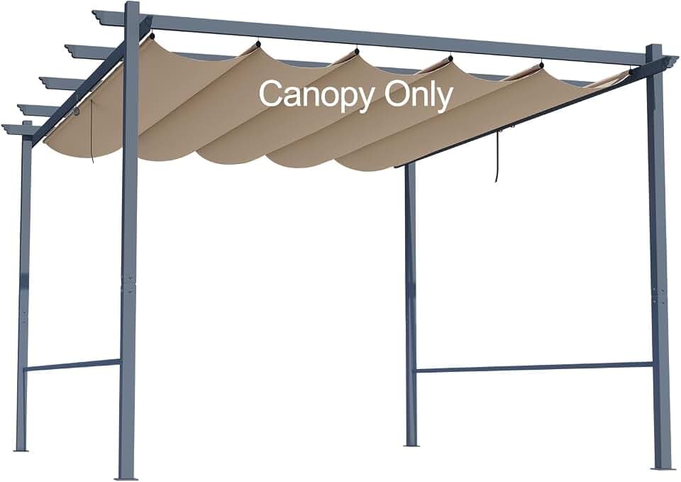 Aoodor Replacement Adjustable Canopy, Brown