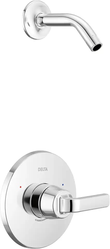 Delta Lineax 14 Series Shower Faucet Set, Chrome Shower Head and Handle Set, Valve Trim Kit, Chrome T14262-LHD (Valve and Head Not Included)