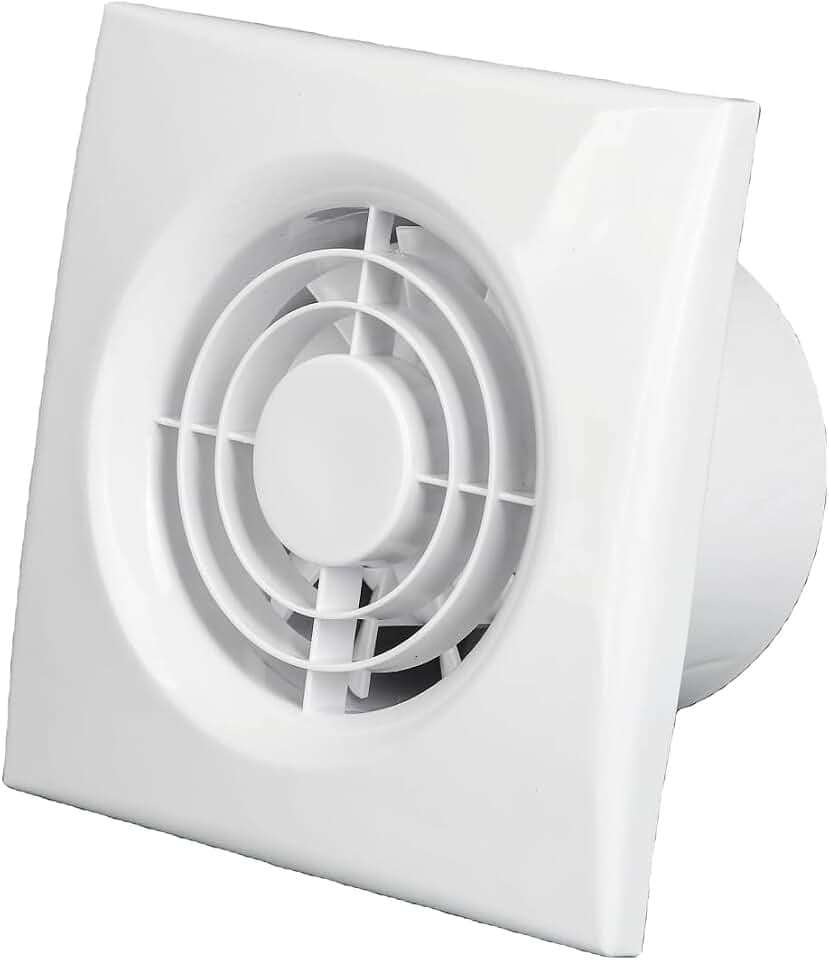 IN-OV - M100 (ø 100 mm) – Abluftventilator + Rückschlagventil, 10 W-95 m³/h, Badezimmer, Küche, Büro, WC, Wohnraumlüfter
