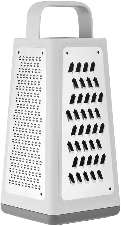 ZWILLING Z-Cut Vierkant-Standreibe, Auffangschale, Edelstahlklinge, Spülmaschinengeeignet, Grau