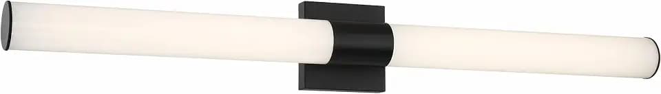 Minka Lavery 5075-66A-L Vantage 36" Wide Adjustable CCT LED Bath Bar with White Cylindrical Shade, Coal