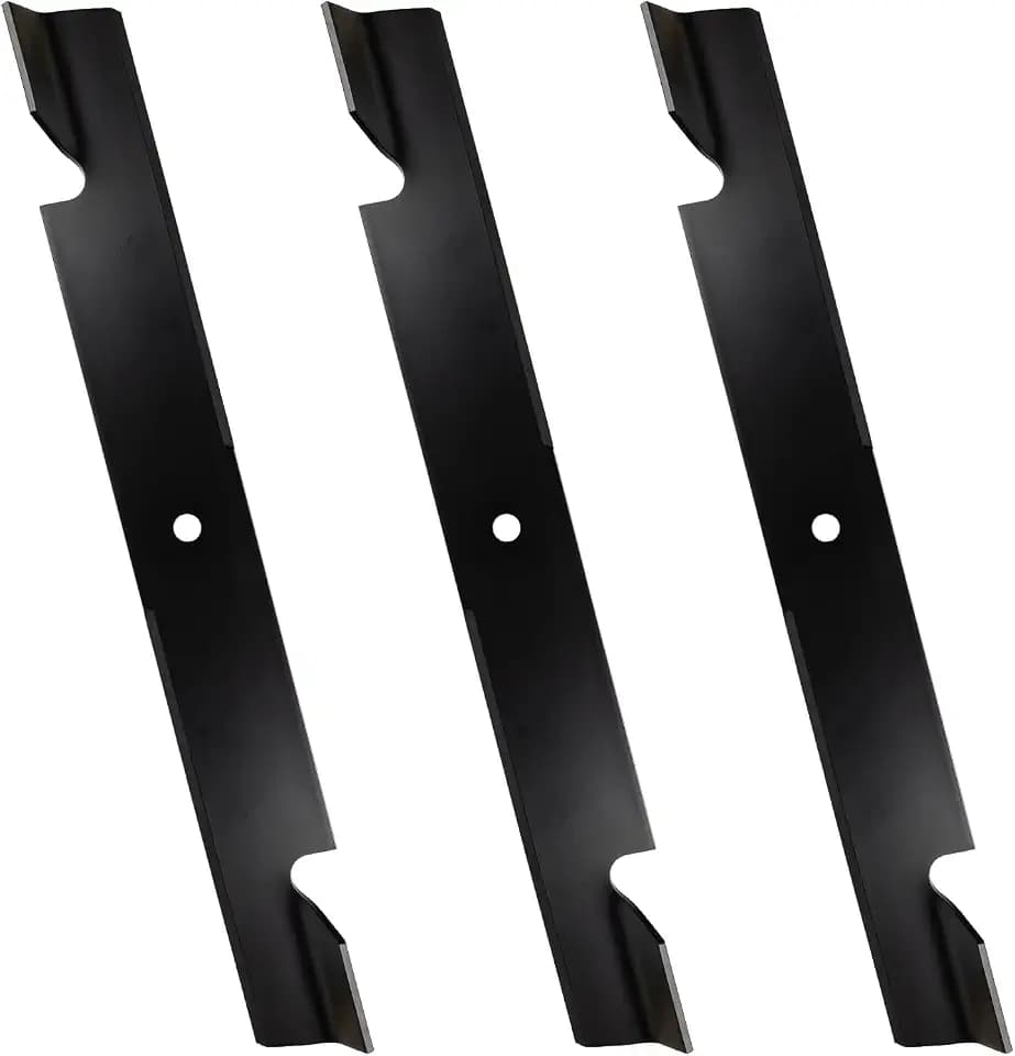 103-2531 72 inch Notched High Lift Mower Blade Center Hole 5/8 inch, 3PK