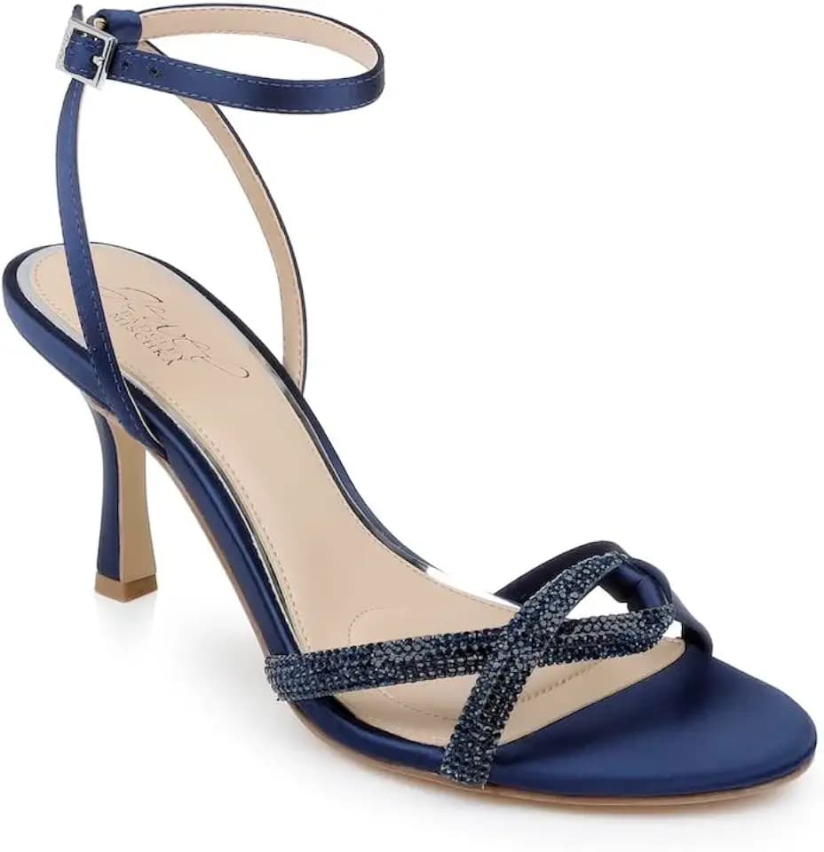 Jewel Badgley Mischka Fiji Mid Stiletto Heel Sandals