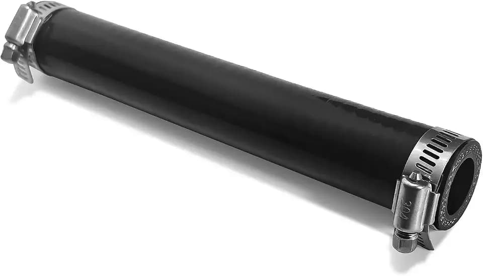 ID 3/4 inch Straight Coupler Silicone Hose 8" Length with 2 SS304 Clamps