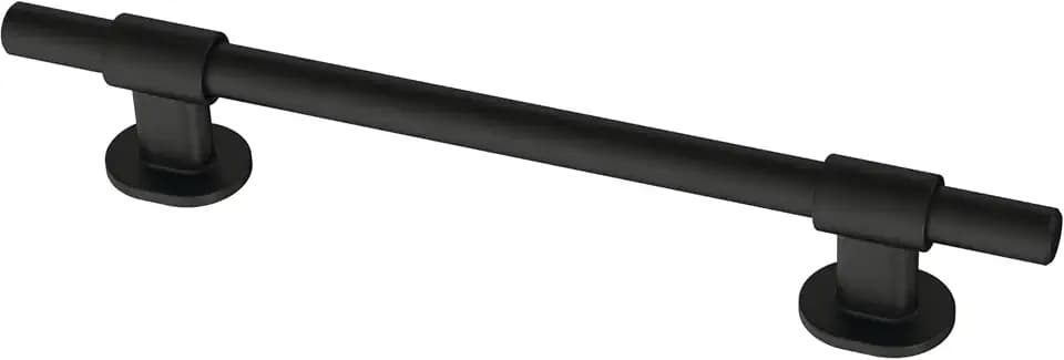 Franklin Brass 10 Pack Matte Black Cabinet Handles Adjustable Drawer Pulls for Kitchen Cabinet Knobs Dressers and Cupboards Fits 1-3/8 to 6-5/16 inch (35–160mm) Hole Center | Adjusta-Pull™