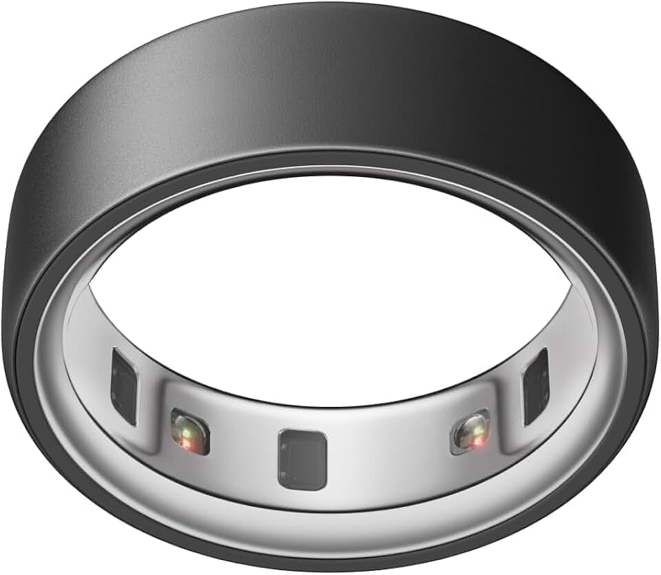 Oura Ring 4 – Stealth – Größe 8 – Smart-Ring – Oura Ring 4 Größenprobier-Set zur Größenbestimmung – Wearable fürs Schlaf-Tracking – Herzfrequenz – Fitness-Tracker – Bis zu 8 Tage Akkulaufzeit