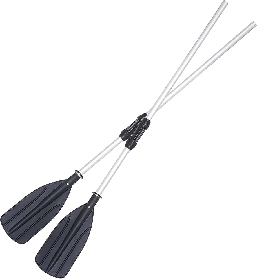 Ejoyous 2 Stück Kajakpaddel Aluminium Doppelpaddel Paddel mit Verstellbaren Paddel-Blätter für Kanusport Kajakfahren Kanadier Boot Ruderboot Kayak Paddel Abnehmbar für Kanu