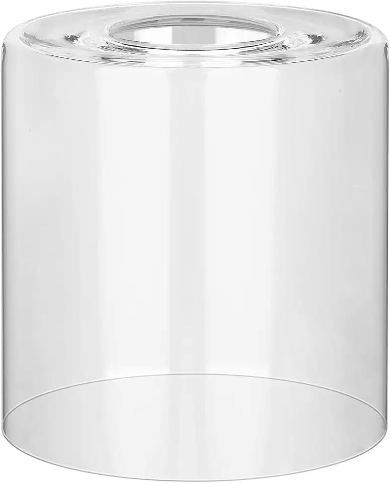 1 Pack Clear Glass Shade Cylinder, Glass Lamp Shade Replacement Shade for Pendant light, Floor lamp, Desk lamp, Wall Sconces and Bathroom Light Fixtures