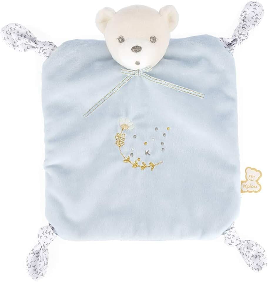 KALOO Perle - Teddybär 4 Knoten blau - 20cm