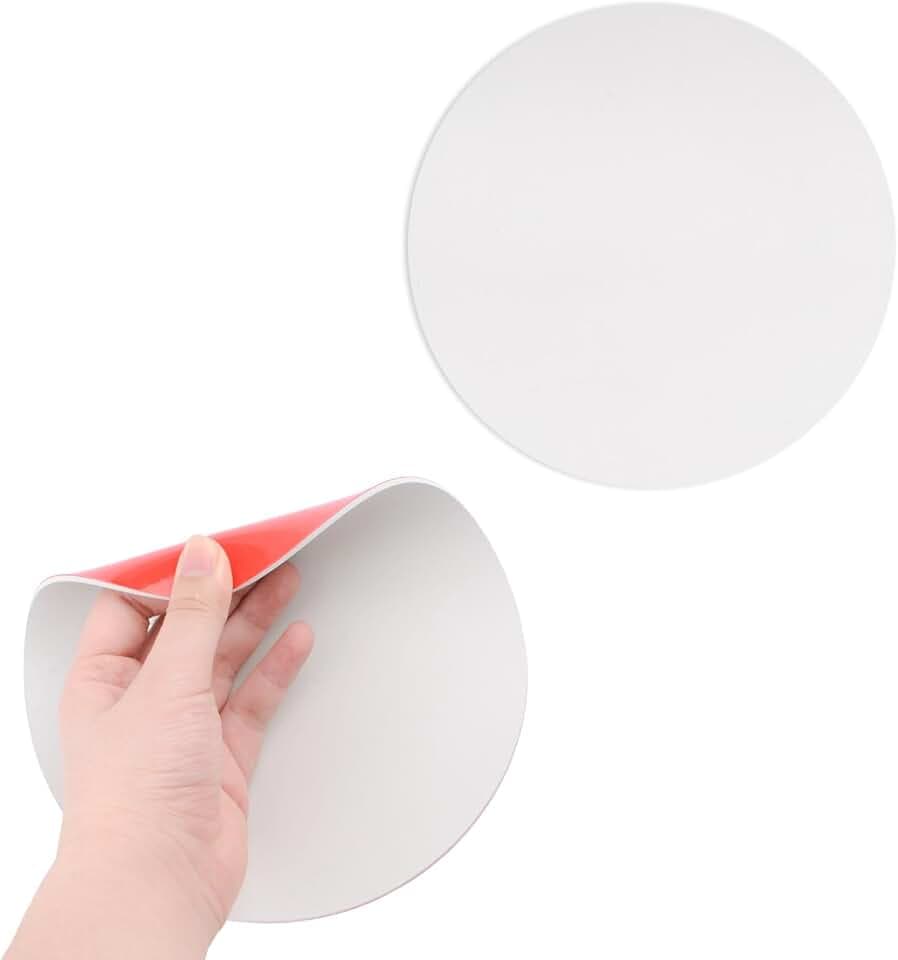 Gummi-Deckenloch-Abdeckplatte, dekorative Blanko-Wandplatten, rund, selbstklebend, Wandloch-Reparatur-Set für Boden, Decke und Wand, 17,7 cm, 2 Stück