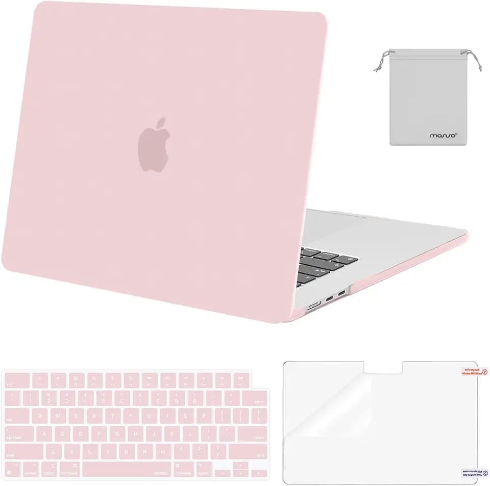 MOSISO Compatible with MacBook Air 15 inch Case M5 2026 M4 M3 M2 2025-2023