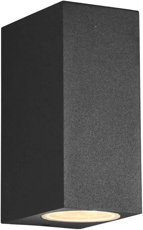 Trio Leuchten Außen Wandleuchte Roya 204269242, Aluminium Druckguss anthrazit, exkl. 2x GU10