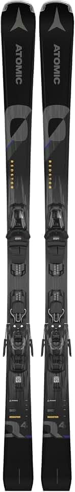 ATOMIC PM REDSTER Q4 Ski - Graue Skier - Leichter Herren & Damen Ski - Alpinski & Carvingski - Damen & Herren Skier mit Bindung (voreingestellte M 10 GW Bindung)