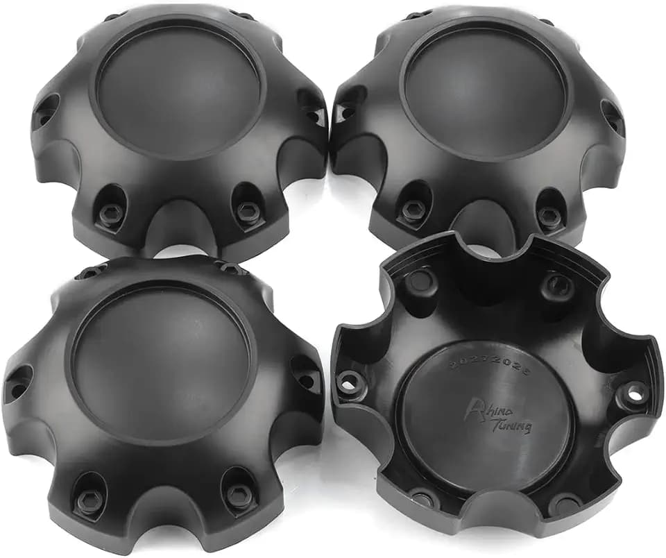 Wheel Center Caps for Ultra Motorsports 6 Lug Center Hubcaps, P/N: 89-9765 C812206, 4 Pack Black Center Cover Ror Rim