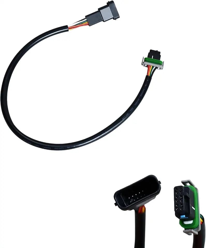 POWER JAMES 20.0” Easy Plug in & Out Handlebar Risers Speedometer and Instrument Extension Harnesses Compatible with Harley Davidson Softail Dyna Touring