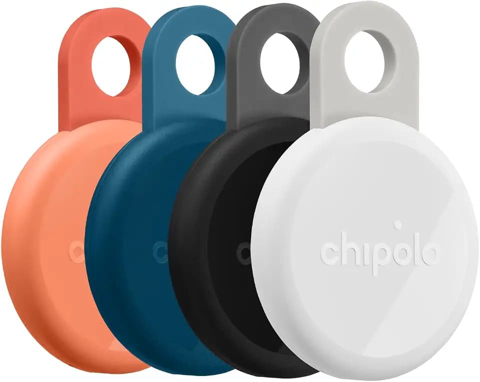 Chipolo LOOP - Rechargeable Bluetooth Tracking tag - 4 Pack