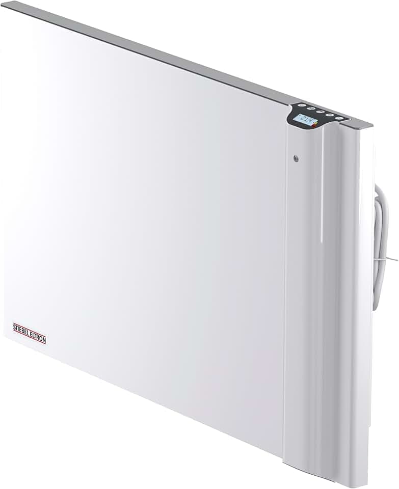 STIEBEL ELTRON Duo Wandkonvektor CND 100, 1 kW für ca. 12 m², LC-Display, Wochentimer, Elektroheizung energiesparend, ohne Stecker, 230V Festanschluss, 234814