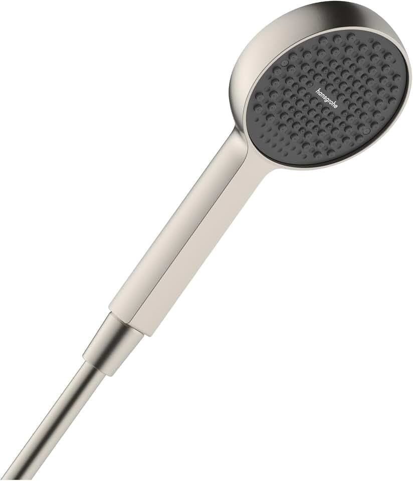 hansgrohe Activera S 1-Spray High-Pressure Handheld Shower Head 2.5 GPM, Brushed Nickel, 28031821