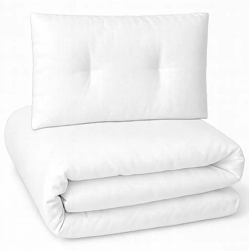 Kinder-Bettdecke 120 x 170 cm für alle Jahreszeiten + Kissen 40x60 cm - Bettdecke + Kissen für Bett 80 x 160 cm Weich und bequem - Ohne Chemikalien (120x170cm + 40x60cm (Bett 80x160cm))