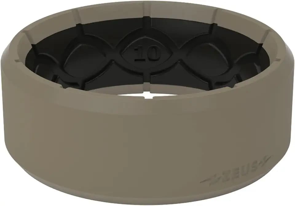 Groove Life Zeus Anti Stretch Silicone Ring Breathable Silicone Rings for Him and Her, Unique Design, Comfort Fit Ring