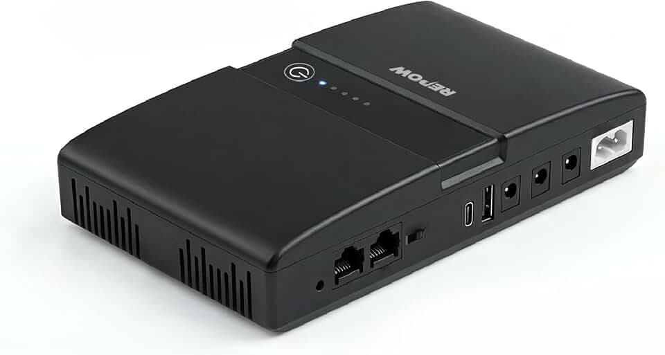 REPOW Mini USV DC 36W, PoE 24V/48V, Akku 20000mAh, Type-C USB, Router