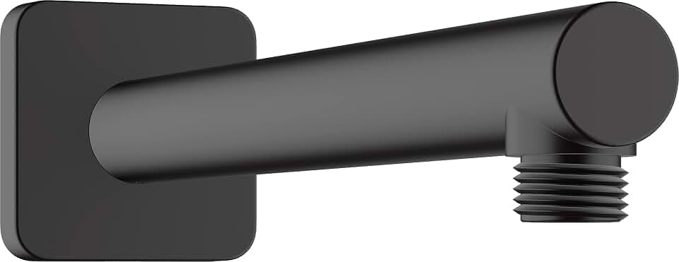 hansgrohe Brausearm Vernis Shape, Brausearm 24cm, Mattschwarz