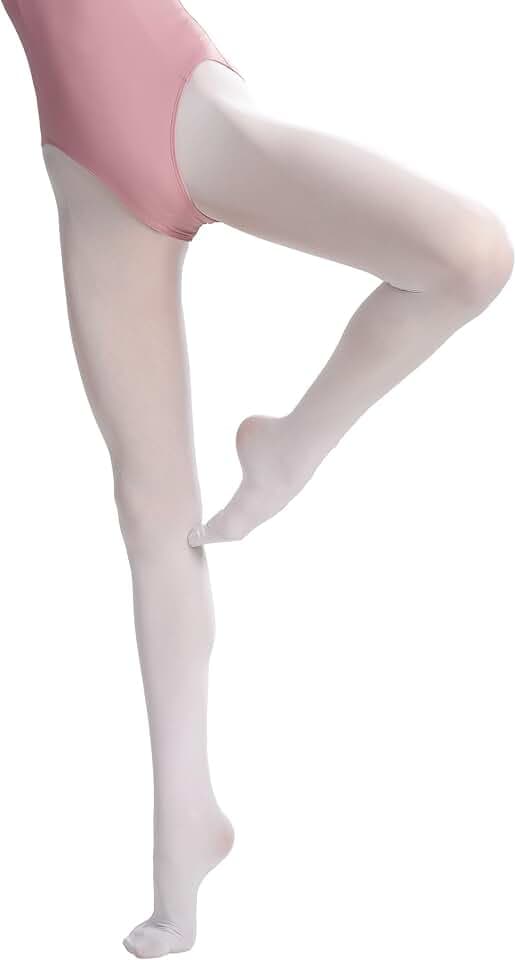 Daydance Women Ballet Tights, Ultra Soft Full Stretch Breathable Footed Dance Tights for Dance Class Yoga Pilates Gymnastics