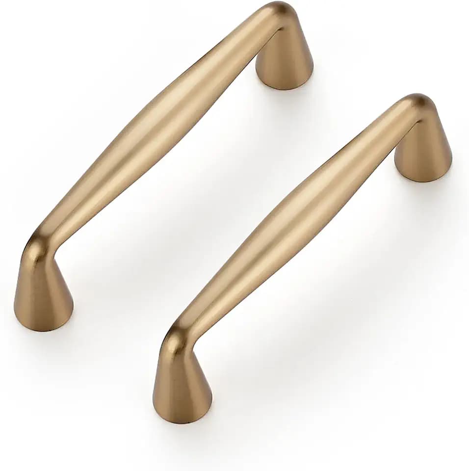 Ravinte Champagne Bronze Cabinet Handles Solid Handles,3 Inch,10 Pack