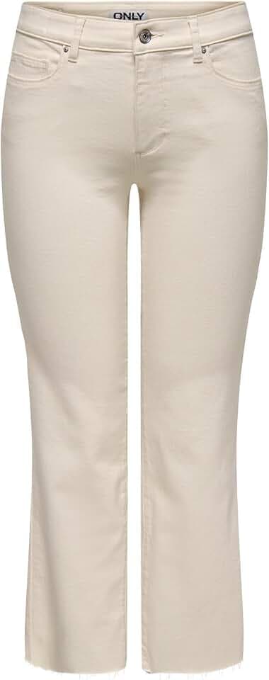 ONLY Damen Flared Fit Jeans Mit Gürtelschlaufen Und Mittlerer Taille Only Female Flared Fit Jeans Onlann-Kenya Mittlere Taille Flared Jeans