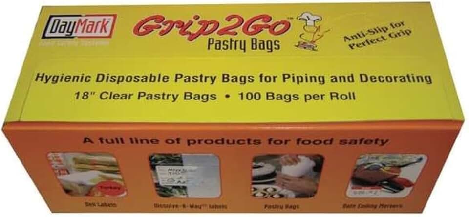 DayMark Safety Systems-IT112793 18" PipingPal Plus Disposable Pastry Bag with Dispenser (100 Bags)