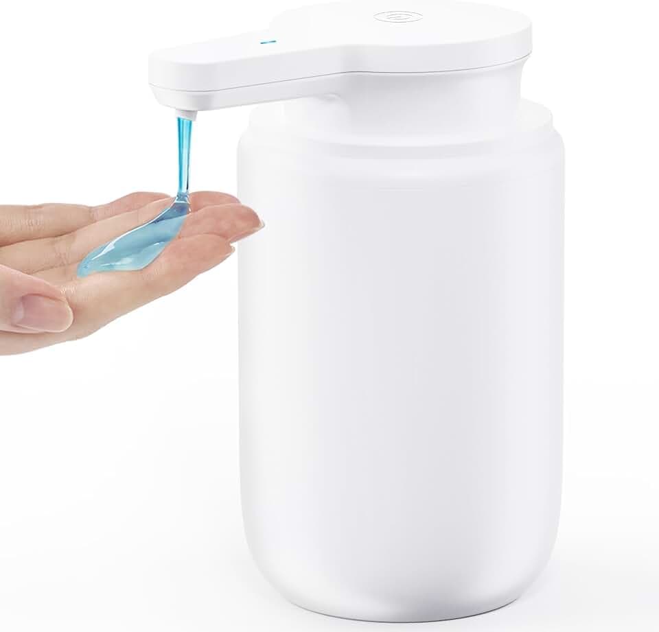 Seifenspender Automatisch Elektrischer mit Sensor Infrarot: Flüssigseifenspender Automatic Soap Dispenser Set IPX5 Wasserdicht USB-C Aufladung mit Sensor Infrarot Bewegungssensor für Küche & Bad