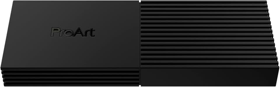 ASUS ProArt PA40SU SSD Enclosure - USB4 40 Gbps, USB-C, Tool Free Installation, NVMe SSD Support, Smart Cooling, Ultraslim, Compatible with Windows 11 and macOS, 1 Year Warranty