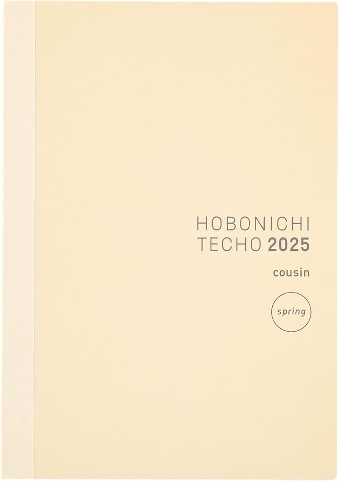 Hobonichi Techo 2025 Cousin-Buch [Japanisch/A5/April-Start/Montag-Start/Planer]