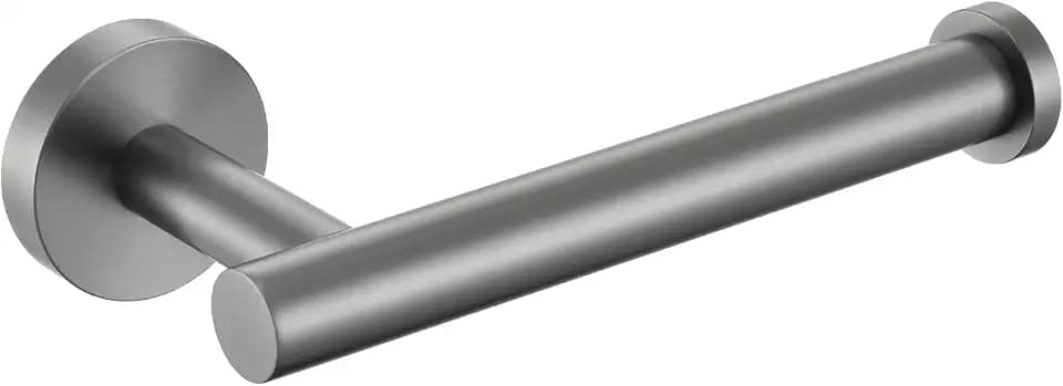APLusee Toilet Paper Holder for Restroom, Gunmetal Gray, Wall Mounted