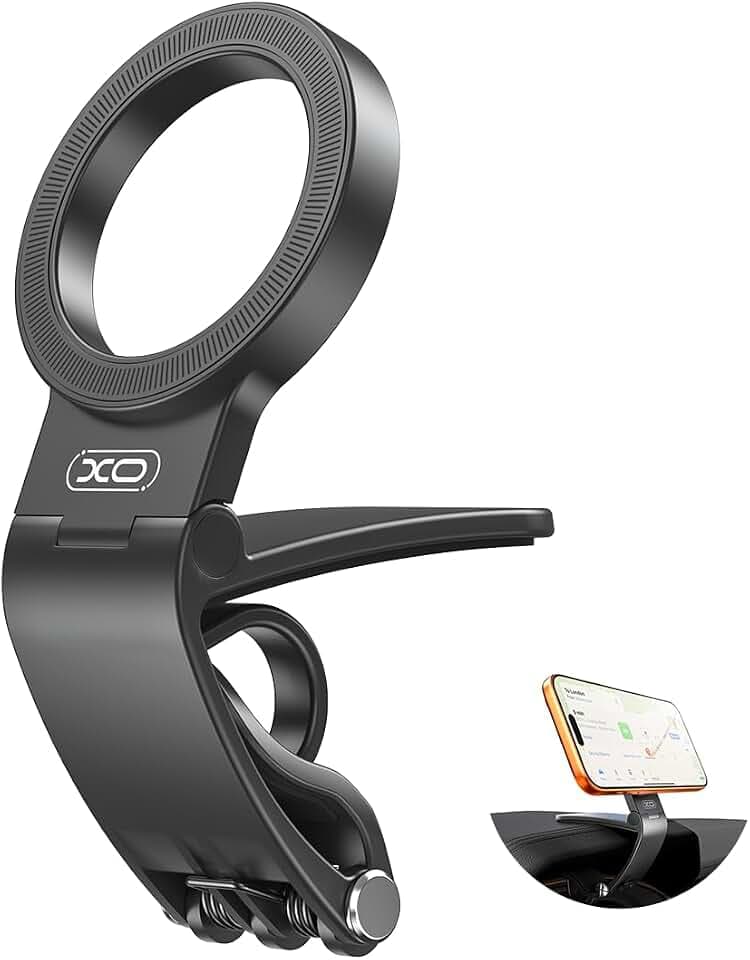 XO Magnetic Phone Holder for Car,Strong Non-Slip Car Phone Mount, Hands-Free Navigation for Car,Phone Holder for Car/Desk, Compatible with iPhone/Samsung and All Smartphones
