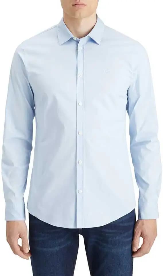 Scotch & Soda Herren Poplin Shirt Hemd (1er Pack)