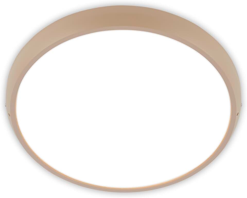 BRILONER - LED Deckenlampe IP44 Neutralweiß Beige 37,5 cm