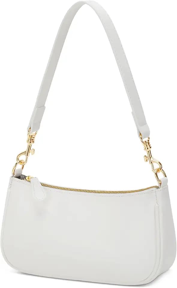 KKXIU Small Black Purse for Women, Cute Mini Shoulder Bag Zipper Closure