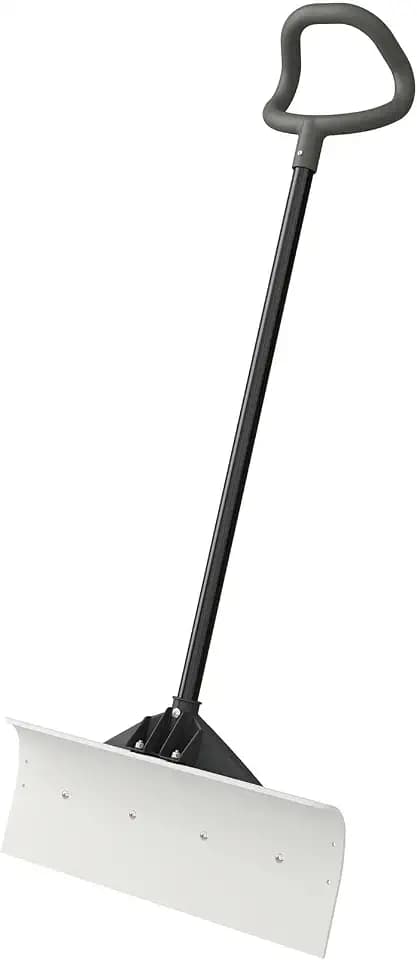 Suncast 24" Snow Pusher with Steel Core and Non Stick Blade Surface