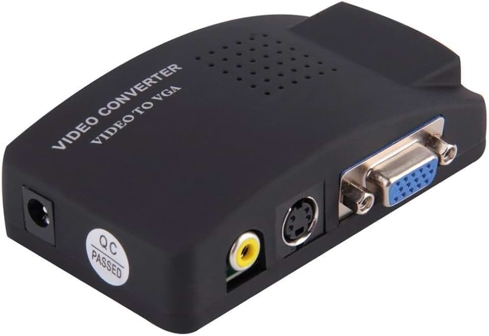 Saldi Zeit AVTOVGA Konverter Adapter Video AV, RCA, S-Video zu VGA Monitor PC Projektor