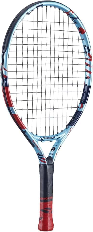 Babolat, Tennisschläger Modell Ballfighter, Größe 17", Blau/Rot, Verbundmaterial, Ideal für Kinder, Integrierte Lernhilfen, Geeignet für Spieler unter 95 cm