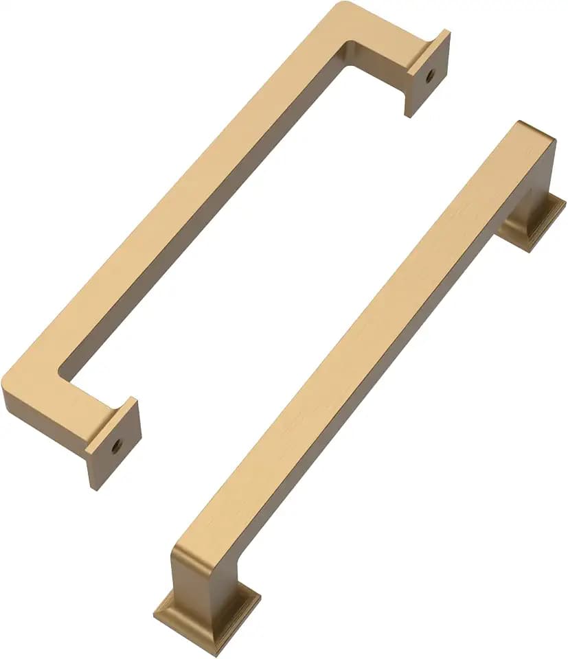 10 Pack 5 Inch(128mm) Champagne Bronze Cabinet Pull Champagne Gold Kitchen Cabinets Handles Cabinet Hardware for Cupboard Kitchen Pulls for Cabinets Drawer Pulls