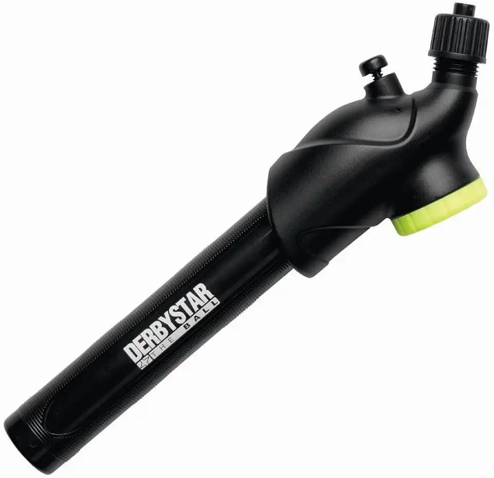 Derby Star Ball Pump with Pressure Gauge Black/Yellow